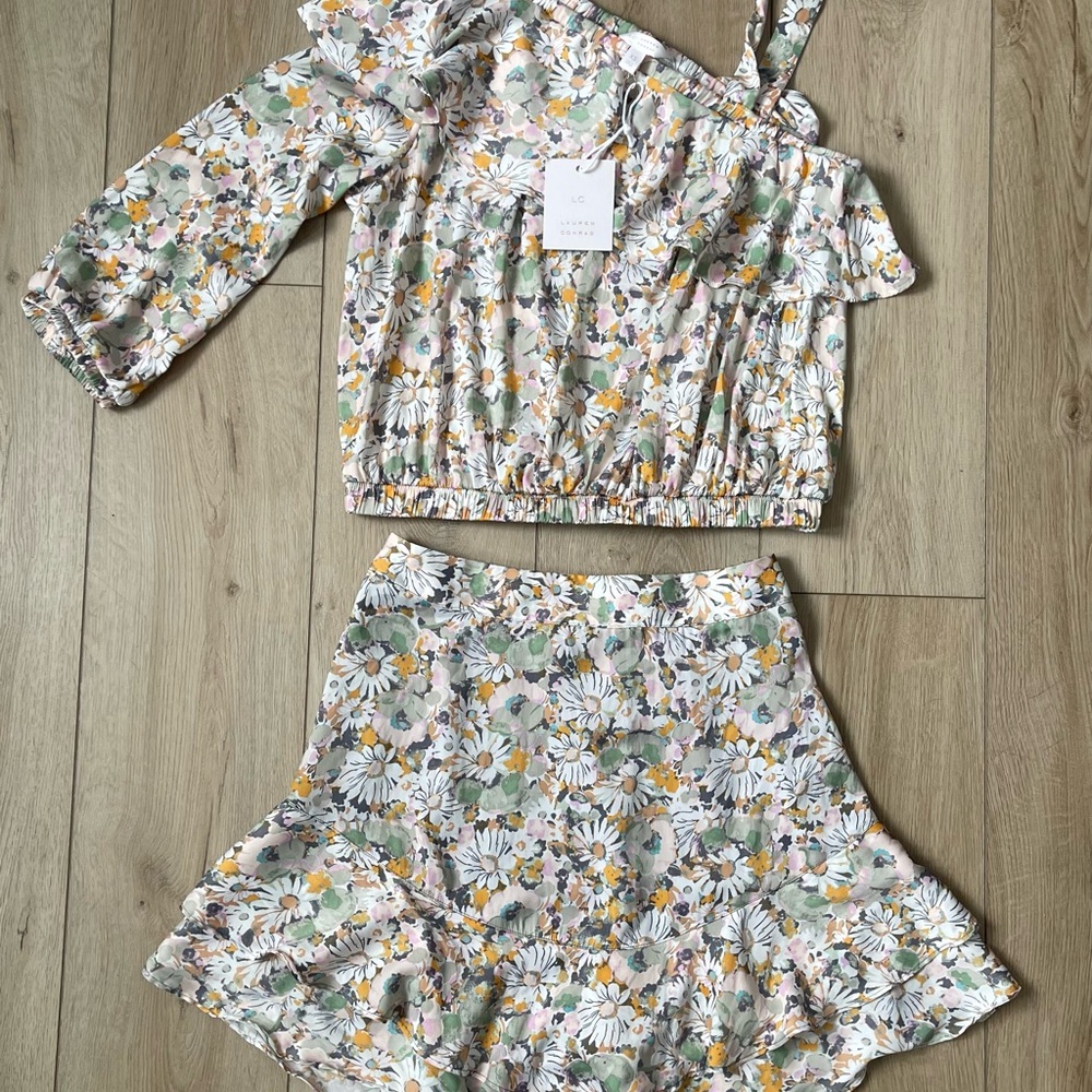 LC Lauren Conrad Floral Print Dress